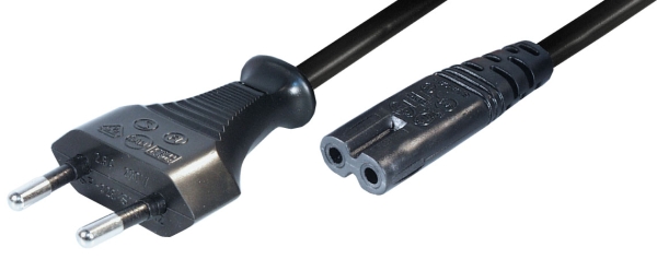 Euro,Netzkabel,Stromkabel,Doppelnut,Anschlusskabel,Rasierer,Radio,Recorder